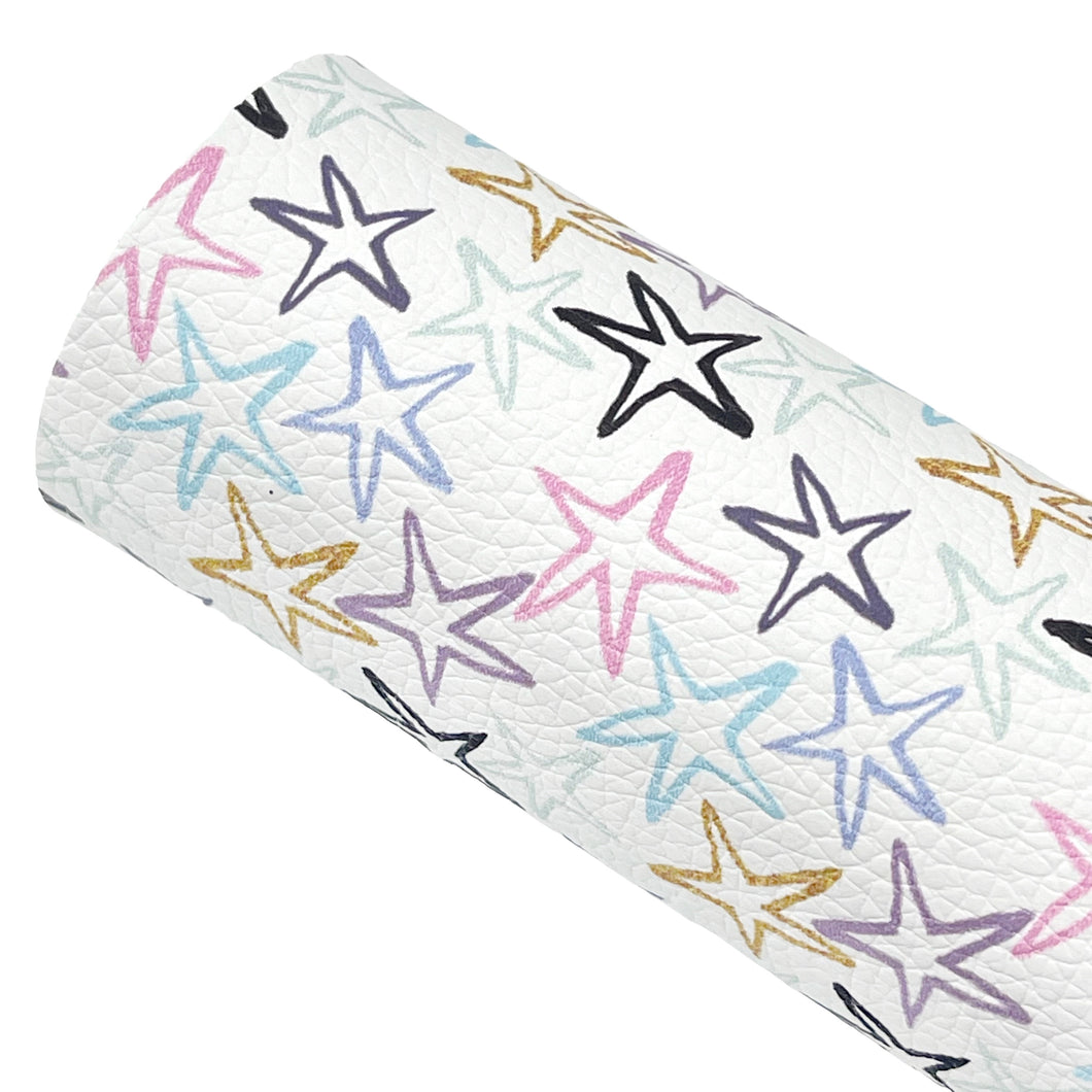BE A STAR - Custom Printed Faux Leather