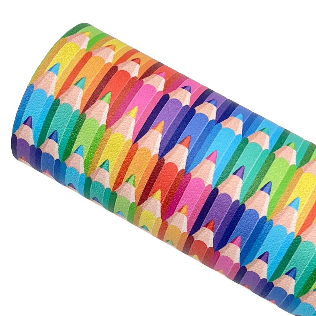 COLORED PENCILS - Custom Printed Smooth Faux Leather