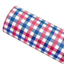Load image into Gallery viewer, PICNIC PLAID - Custom Printed Smooth Faux Leather
