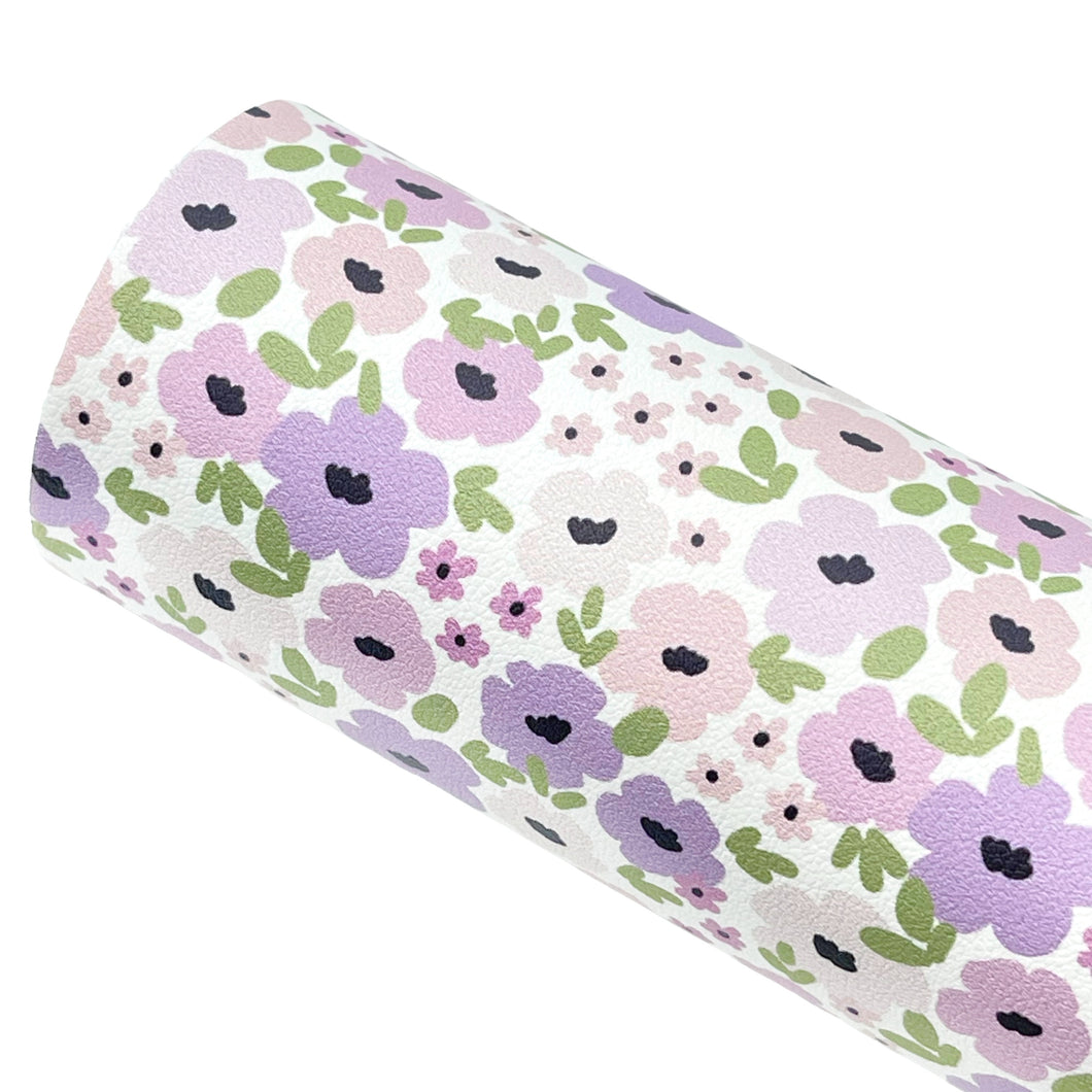 HENRIETTA FLORAL - Custom Printed Smooth Faux Leather