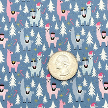 Load image into Gallery viewer, JOLLY LLAMAS - Custom Printed Smooth Faux Leather
