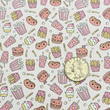 Load image into Gallery viewer, SNACK ATTACK - Custom Printed Smooth Faux Leather
