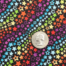 Load image into Gallery viewer, RAINBOW STAR SHOWERS - Custom Printed Faux Leather
