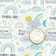 Load image into Gallery viewer, RAINBOW BABY - Custom Printed Faux Leather
