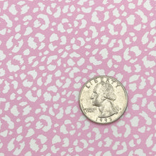 Load image into Gallery viewer, PINK LUXE LEOPARD - Custom Printed Smooth Faux Leather
