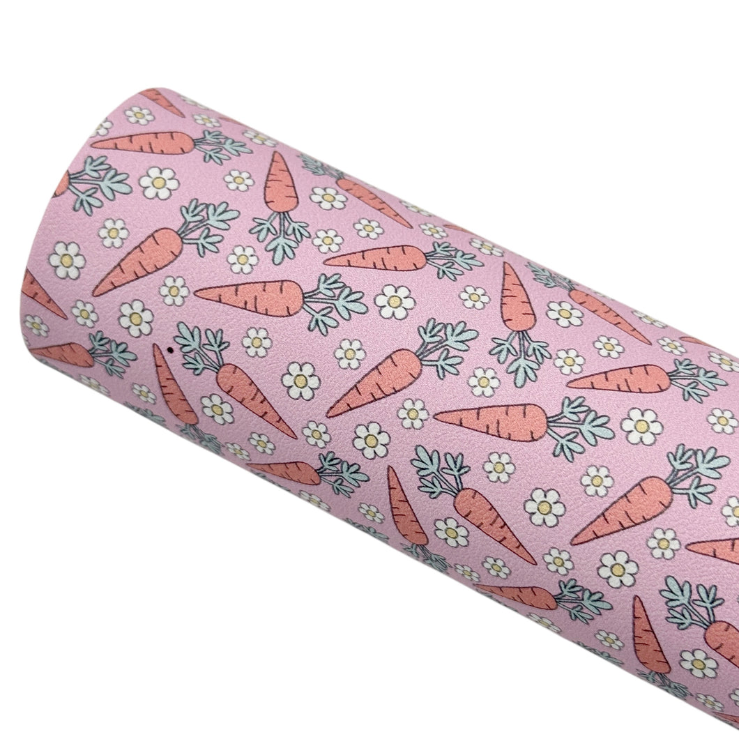 CUTE CARROTS - Custom Printed Smooth Faux Leather