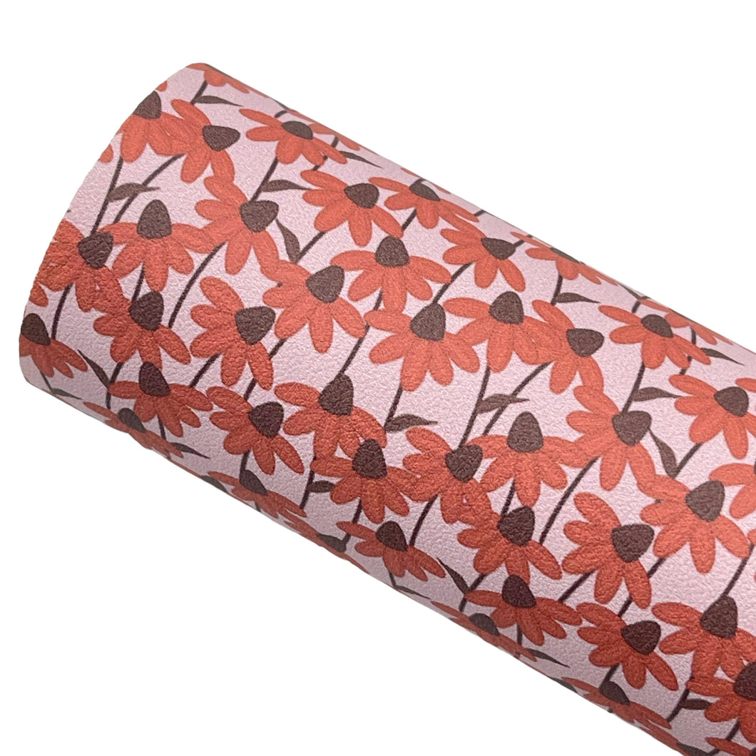 WREN FLORAL - Custom Printed Smooth Faux Leather