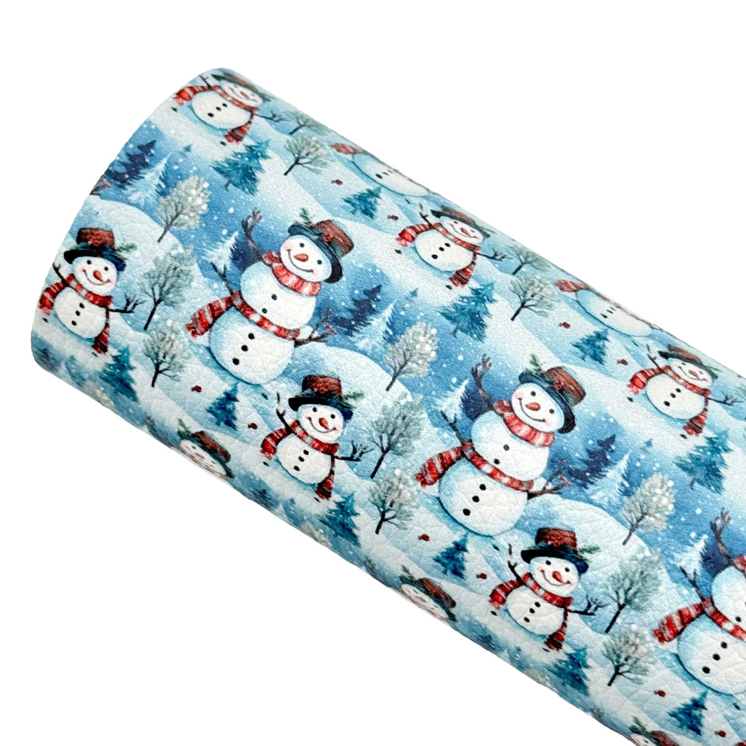 FROSTY THE SNOWMAN - Custom Printed Faux Leather