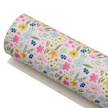 Load image into Gallery viewer, LEILANI FLORAL - Custom Printed Smooth Faux Leather
