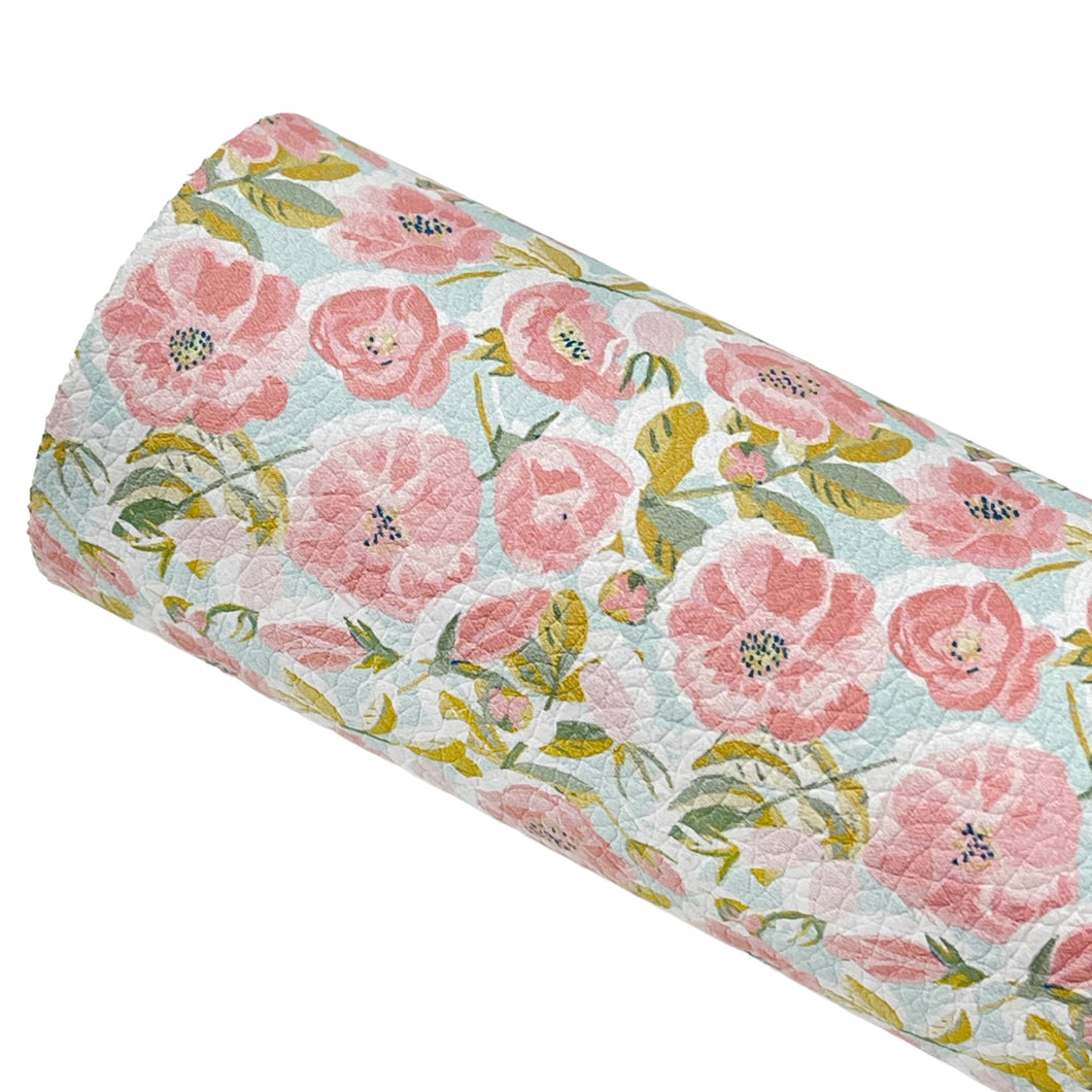 EMMA FLORAL - Custom Printed Faux Leather