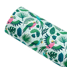 Load image into Gallery viewer, TROPICAL BIRDS - Custom Printed Faux Leather
