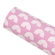 Load image into Gallery viewer, PINK RAINBOW RHAPSODY - Custom Printed Smooth Faux Leather
