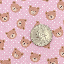 Load image into Gallery viewer, SNUGGLY TEDDY BEARS - Custom Printed Faux Leather
