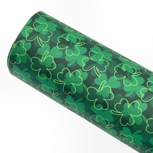 Load image into Gallery viewer, CLOVERS - Custom Printed Smooth Faux Leather

