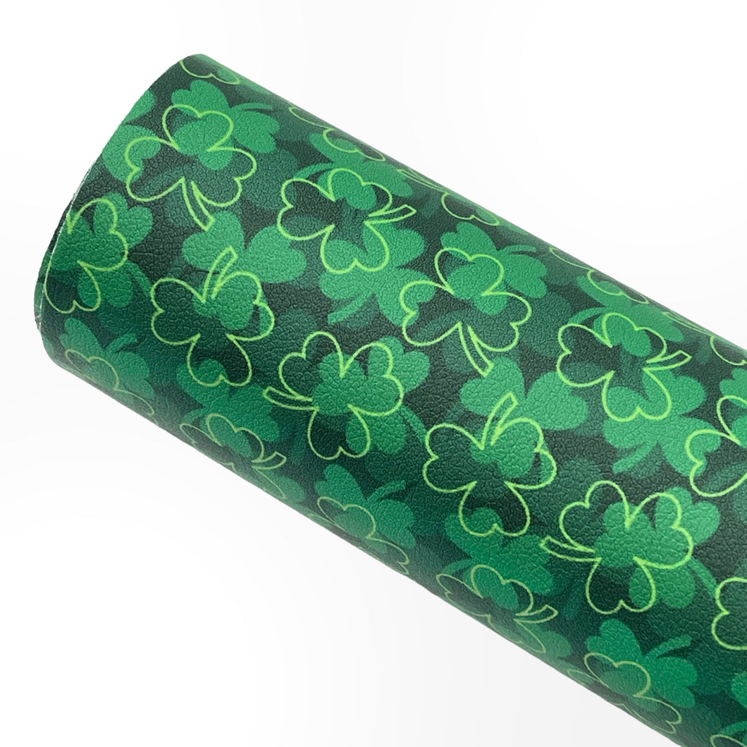 CLOVERS - Custom Printed Smooth Faux Leather