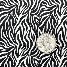 Load image into Gallery viewer, ZEBRA STRIPES - Custom Printed Smooth Faux Leather
