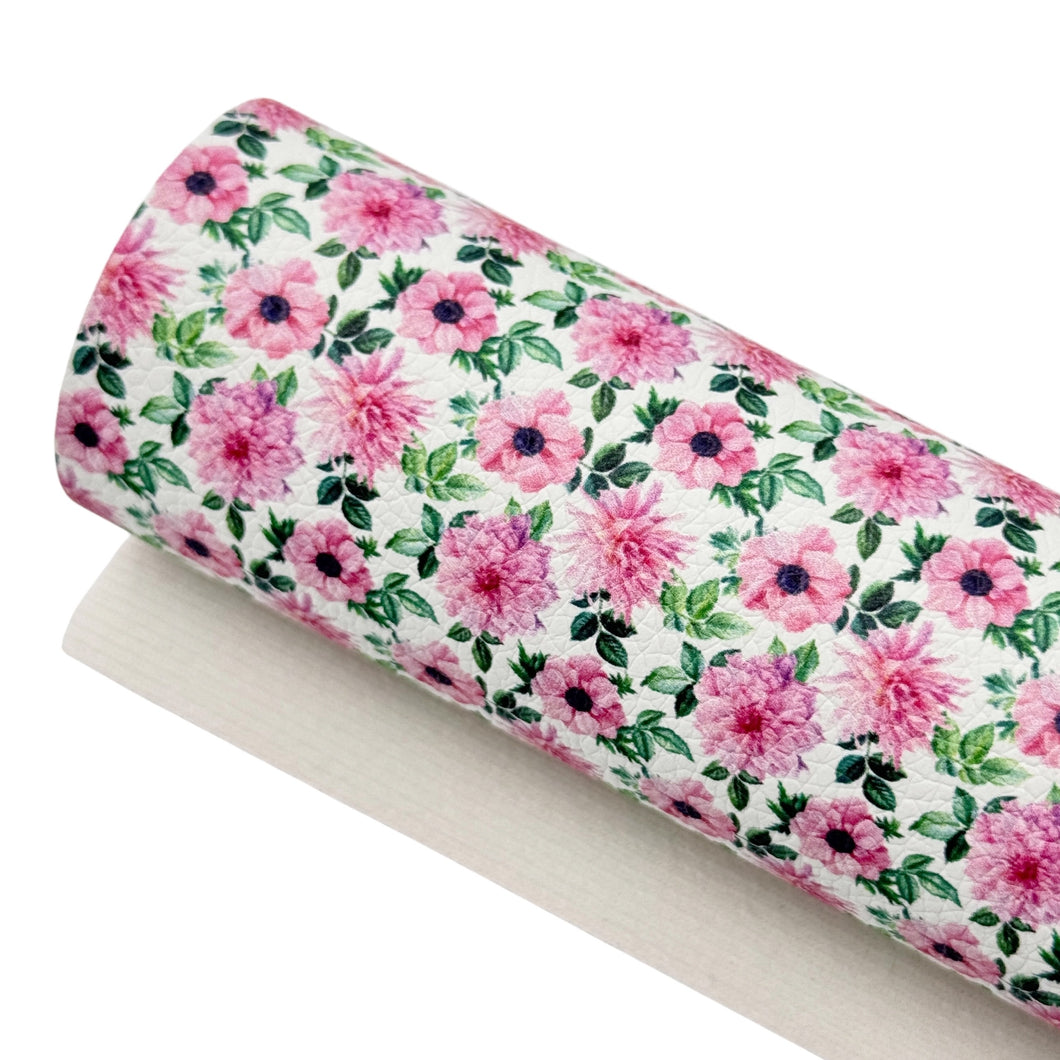 AGNES FLORAL - Custom Printed Faux Leather