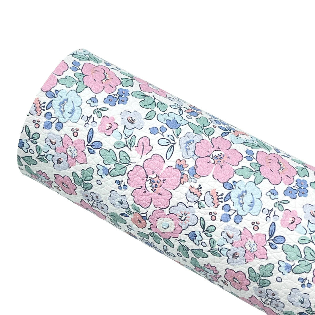 LIBERTY FLORAL - Custom Printed Faux Leather