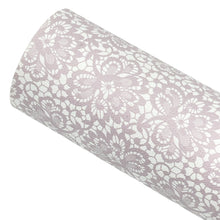 Load image into Gallery viewer, BEIGE LOVELY LACE - Custom Printed Smooth Faux Leather
