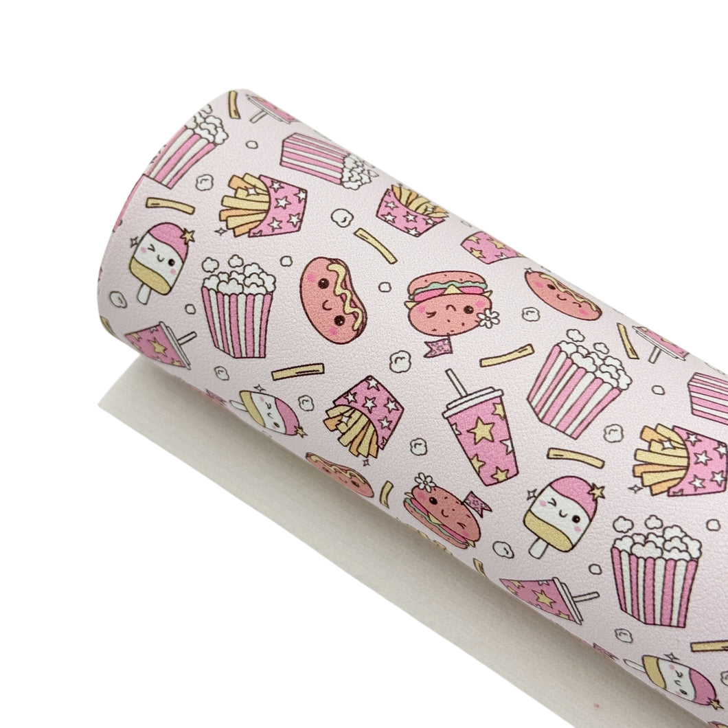 SNACK ATTACK - Custom Printed Smooth Faux Leather