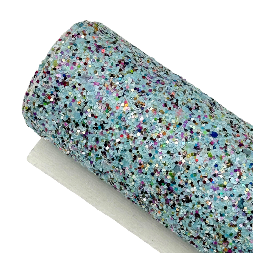 LIGHT BLUE CONFETTI CRUSH - Chunky Glitter