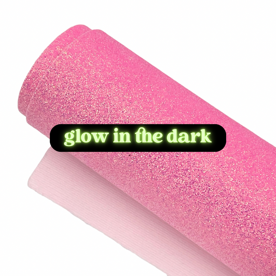 PINK - Glow in the Dark Fine Glitter