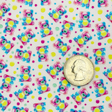 Load image into Gallery viewer, GUMMY BEARS - Custom Printed Smooth Faux Leather
