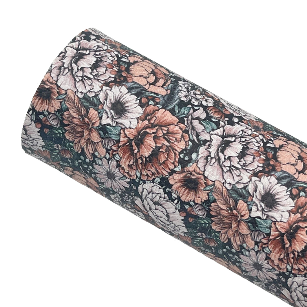 OPHELIA FLORAL - Custom Printed Faux Leather