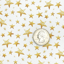 Load image into Gallery viewer, GOLDEN STARS - Custom Printed Faux Faux Leather
