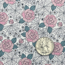 Load image into Gallery viewer, WEB OF ROSES - Custom Printed Faux Leather
