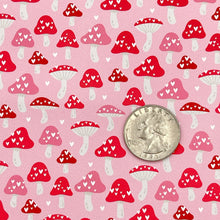 Load image into Gallery viewer, MUSHROOM LOVE - Custom Printed Smooth Faux Leather
