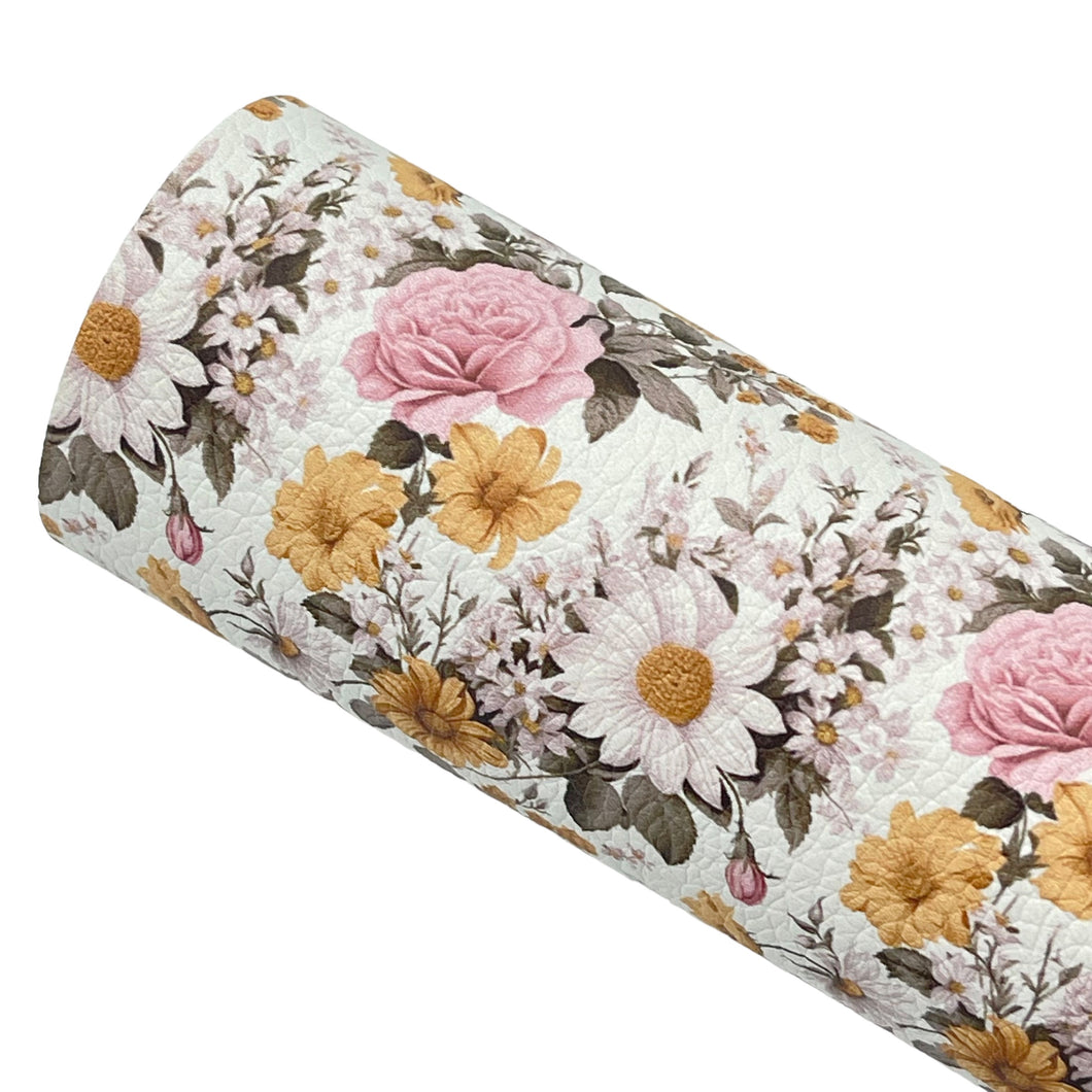 TESSA FLORAL - Custom Printed Faux Leather