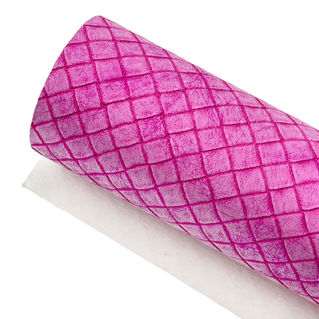 PINK SUGAR CONE - Textured Faux Leather