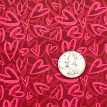 Load image into Gallery viewer, RED HOT HEARTS - Custom Printed Smooth Faux Leather
