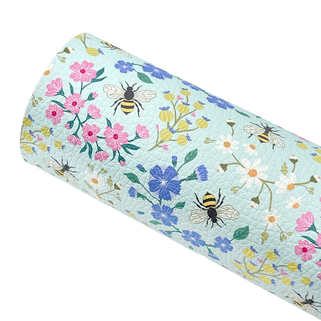 BUSY BEES - Custom Printed Faux Leather