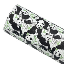 Load image into Gallery viewer, PANDAS - Custom Printed Faux Leather
