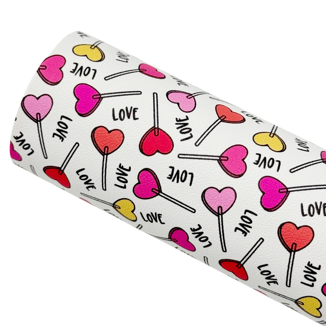 LOVE POPS - Custom Printed Smooth Faux Leather