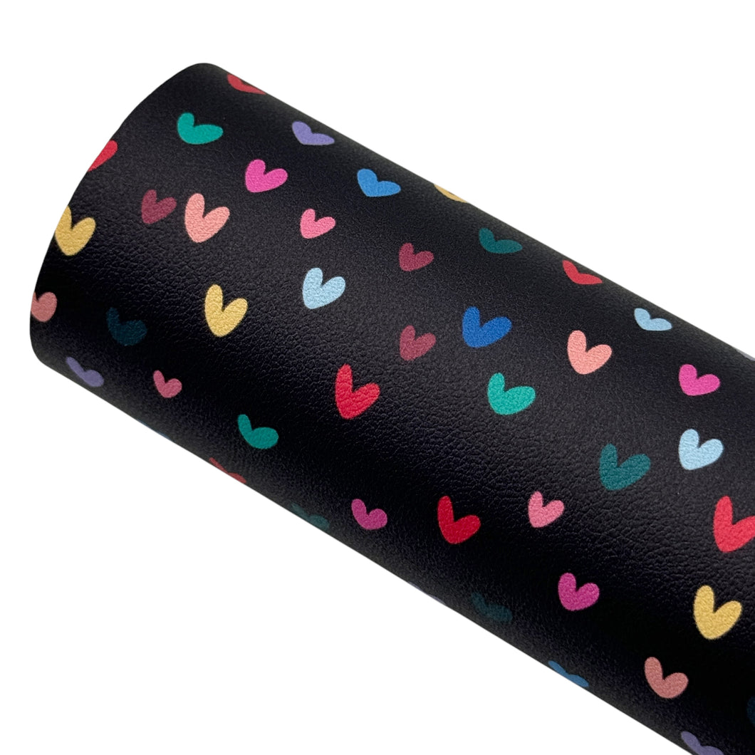 MIDNIGHT HEARTBEAT - Custom Printed Smooth Faux Leather