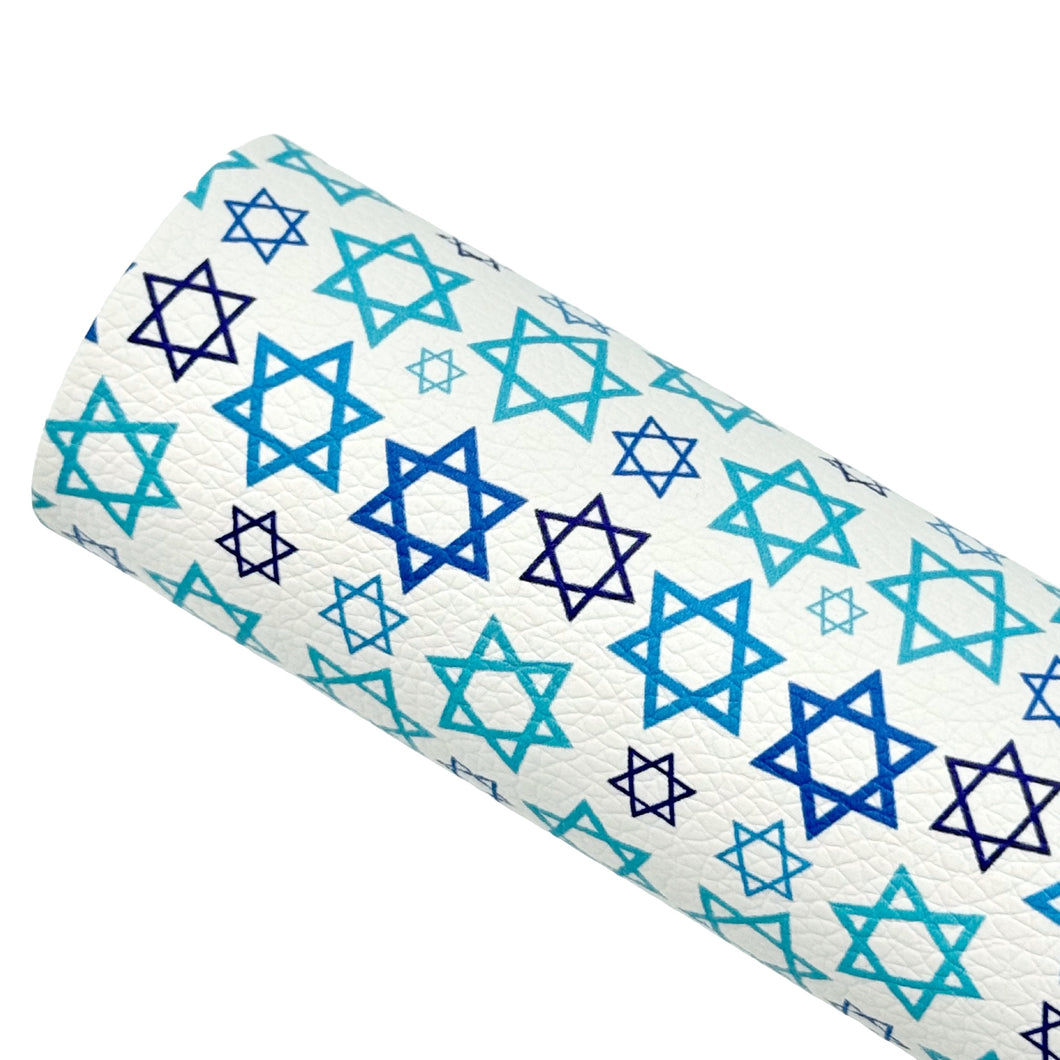 STAR OF DAVID - Custom Printed Faux Leather