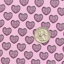 Load image into Gallery viewer, DISCO HEARTS - Custom Printed Smooth Faux Leather
