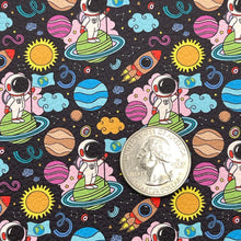 Load image into Gallery viewer, MAN ON THE MOON - Custom Printed Faux Leather

