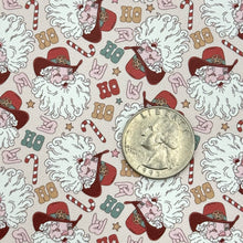 Load image into Gallery viewer, COWBOY SANTA - Custom Printed Smooth Faux Leather
