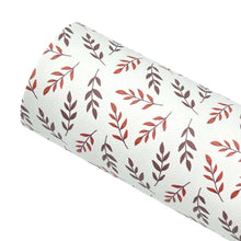 Load image into Gallery viewer, AUTUMN LEAVES - Custom Printed Smooth Faux Leather
