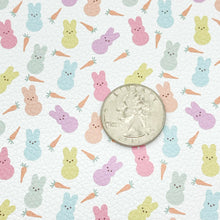 Load image into Gallery viewer, MARSHMALLOW BUNNIES - Custom Printed Faux Leather
