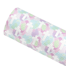 Load image into Gallery viewer, PASTEL CROSSES - Custom Printed Faux Leather
