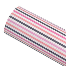 Load image into Gallery viewer, SPOOKY &amp; SWEET STRIPES - Custom Printed Smooth Faux Leather
