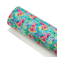 Load image into Gallery viewer, PREPPY PIZZA - Custom Printed Smooth Faux Leather
