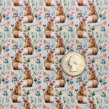 Load image into Gallery viewer, BUNNY BLOOMS - Custom Printed Smooth Faux Leather
