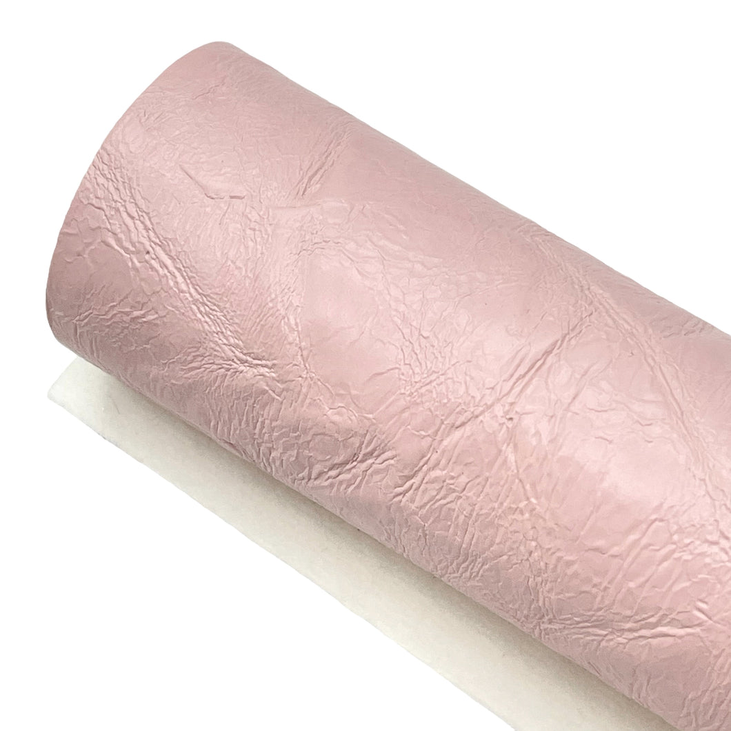 LIGHT PINK CRINKLE - Faux Leather