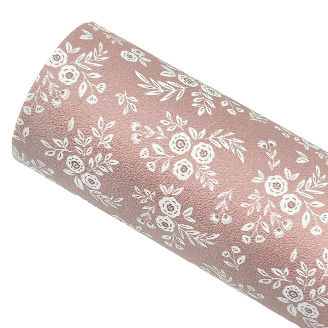 PALMER FLORAL - Custom Printed Smooth Faux Leather